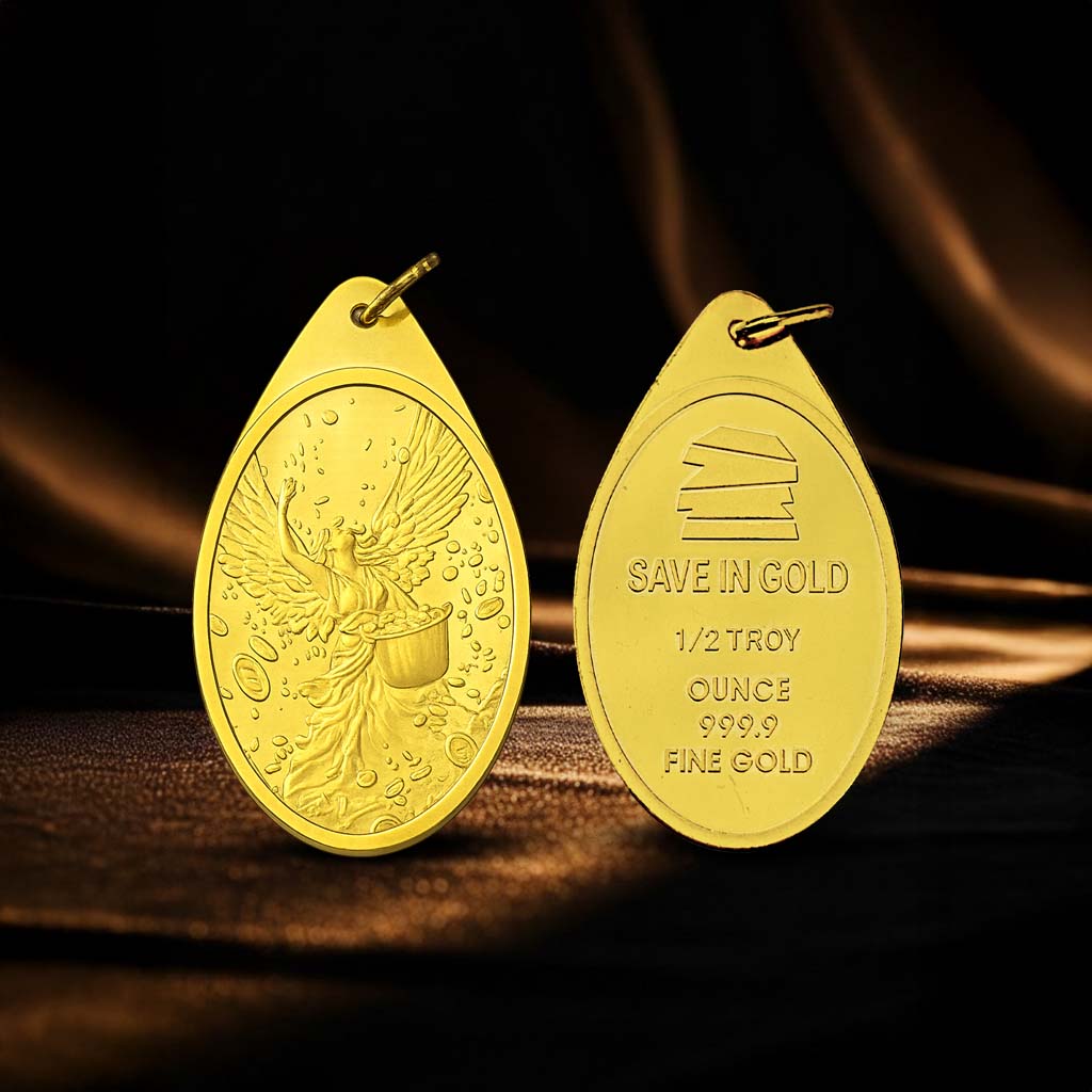 1/2 Troy Angel Pendant